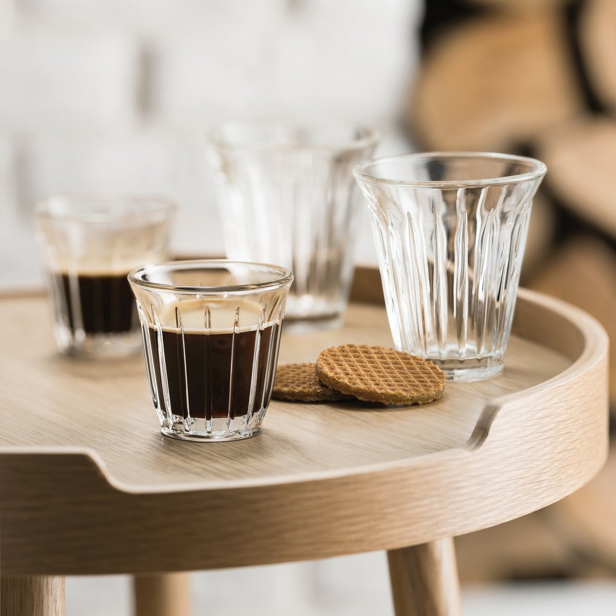 Lot de 6 tasses à expresso, ZINC transparent, LA ROCHERE