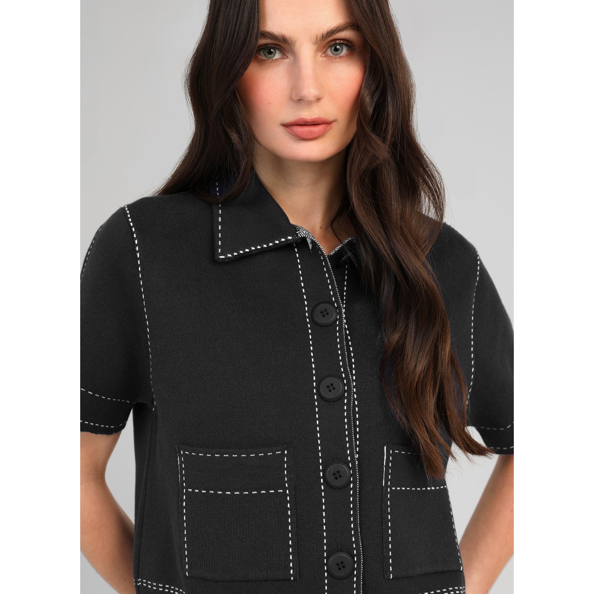 Gilet LEBILLY noir, AN'GE