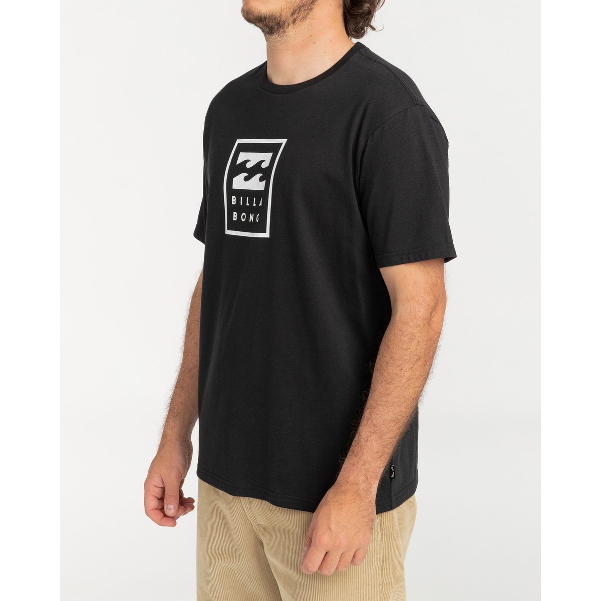 T shirt manches courtes UNITY STACKED noir black, BILLABONG