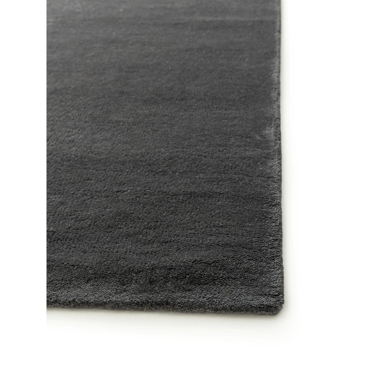 Tapis de couloir en laine tufté main BENT anthracite, BENUTA
