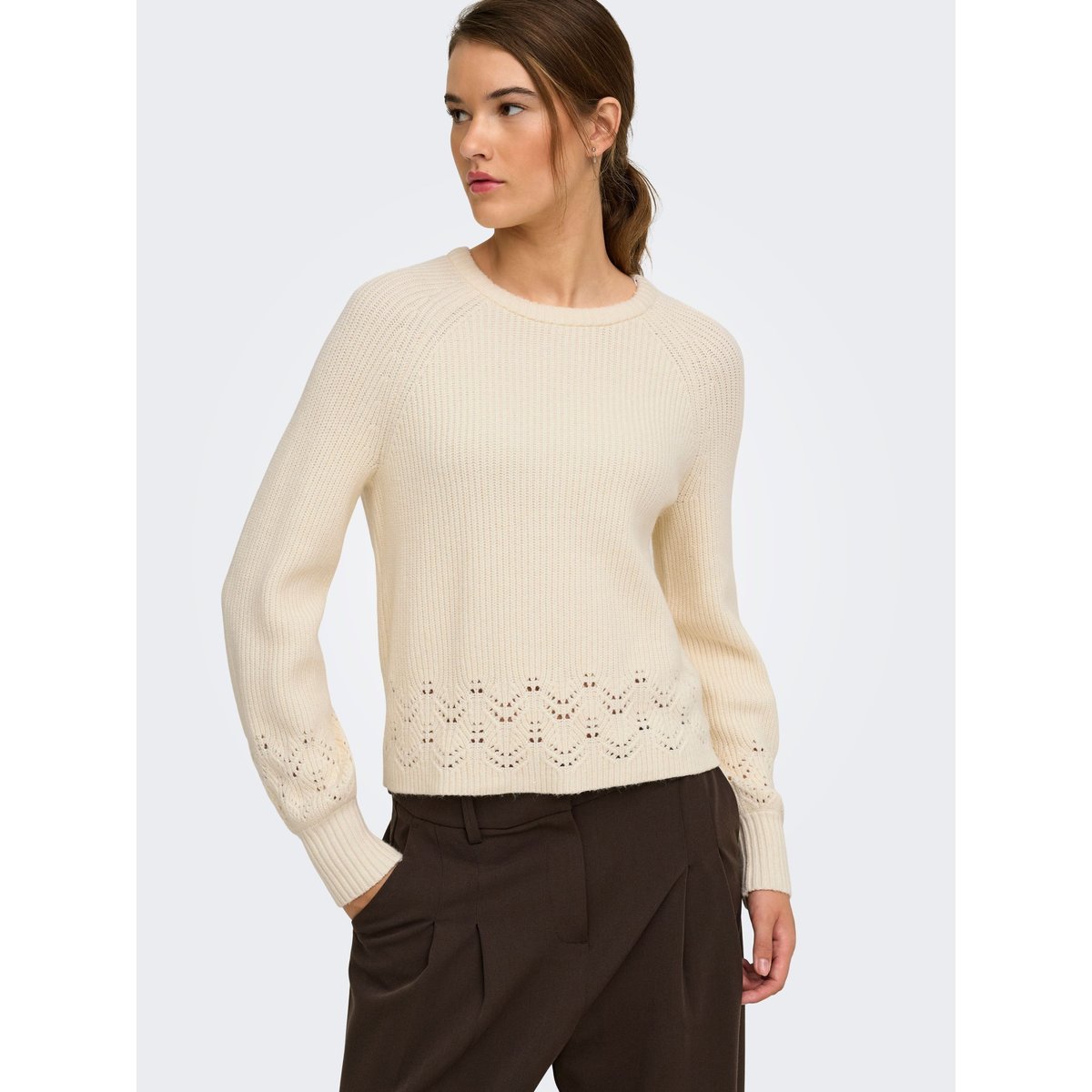 Pull En Maille whitecap gray, ONLY