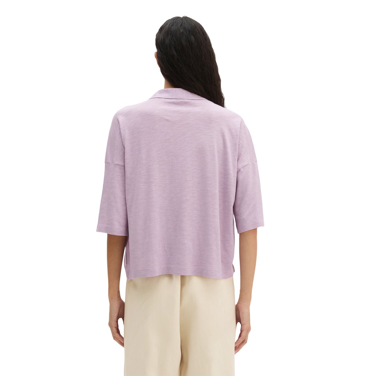 Blouse en jersey regular avec LENZING™ ECOVERO™ lilas, MARC O'POLO