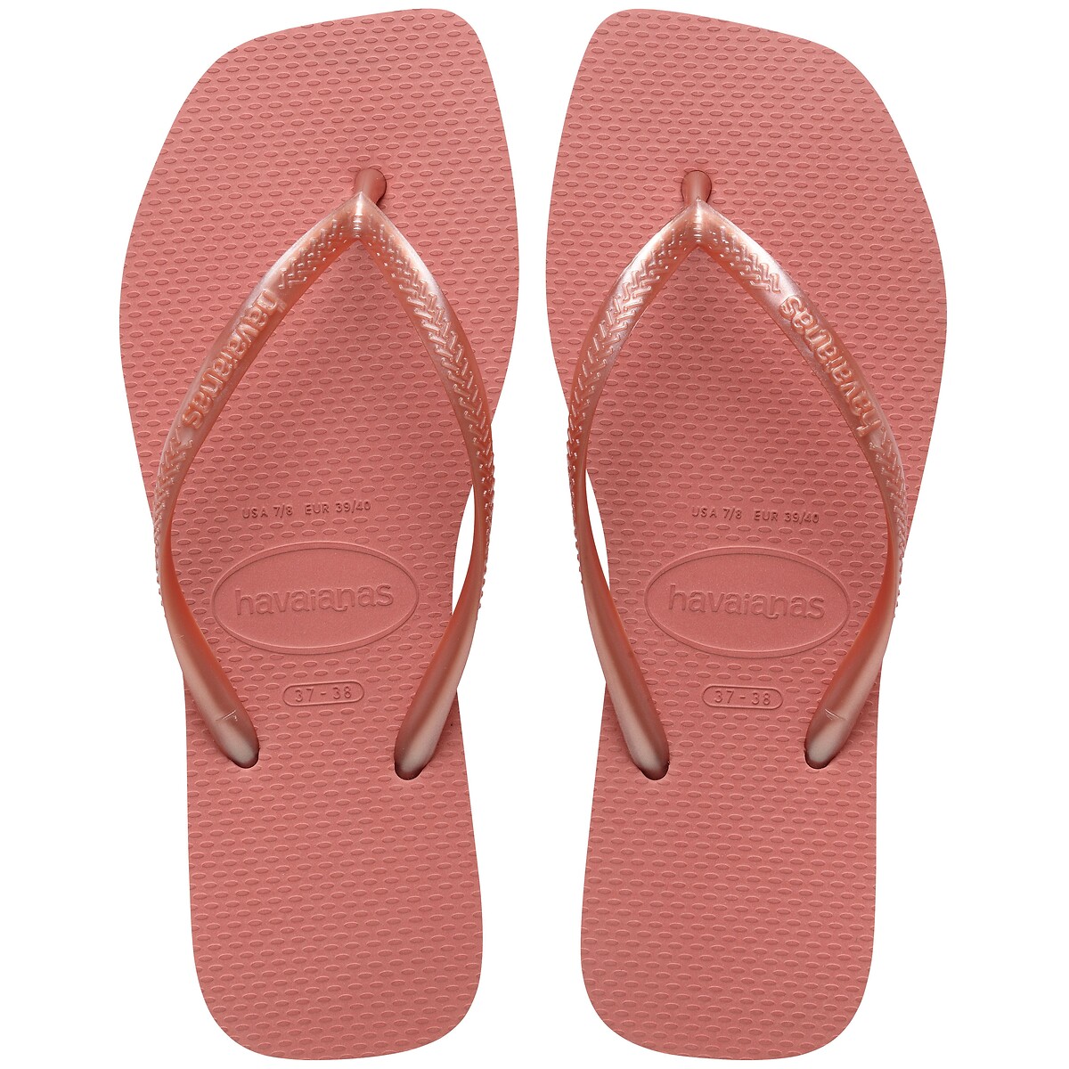 Tongs Slim Square terracotta, HAVAIANAS