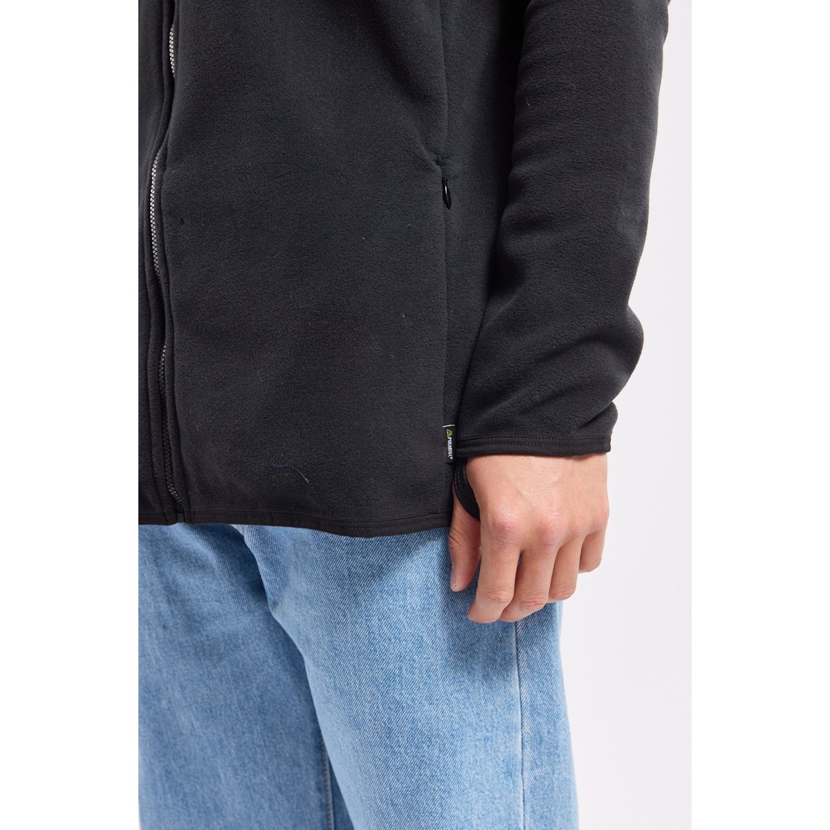 Veste polaire à capuche en Micropolaire Polartec® PLOUHA noir, BERMUDES