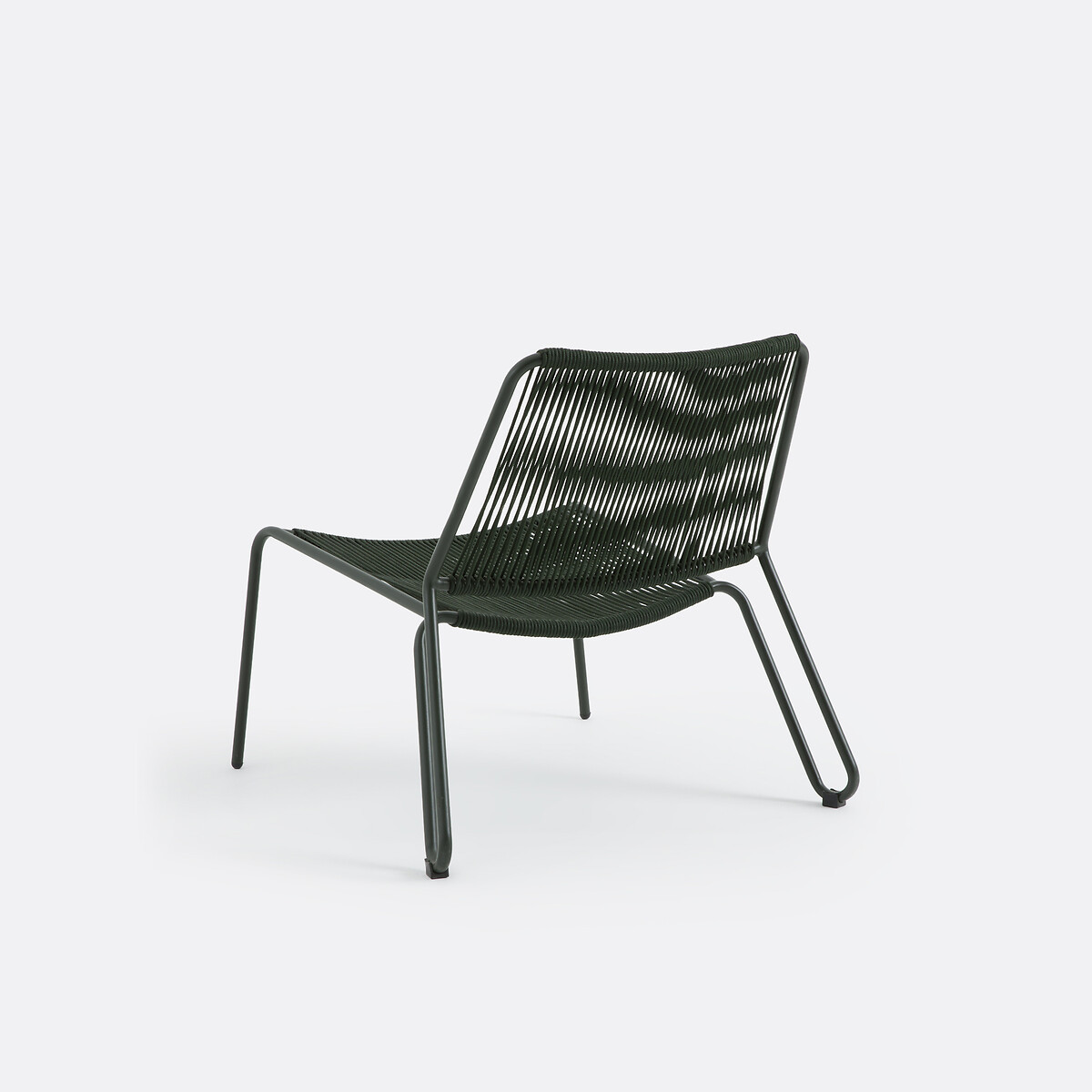 Fauteuil bas de jardin, en corde tressée, MASIX kaki, LA REDOUTE INTERIEURS