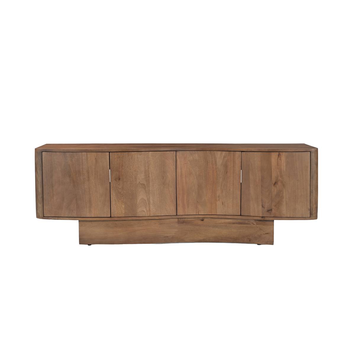 Meuble TV en bois de manguier ERYNDEL bois foncé, MADE IN MEUBLES 