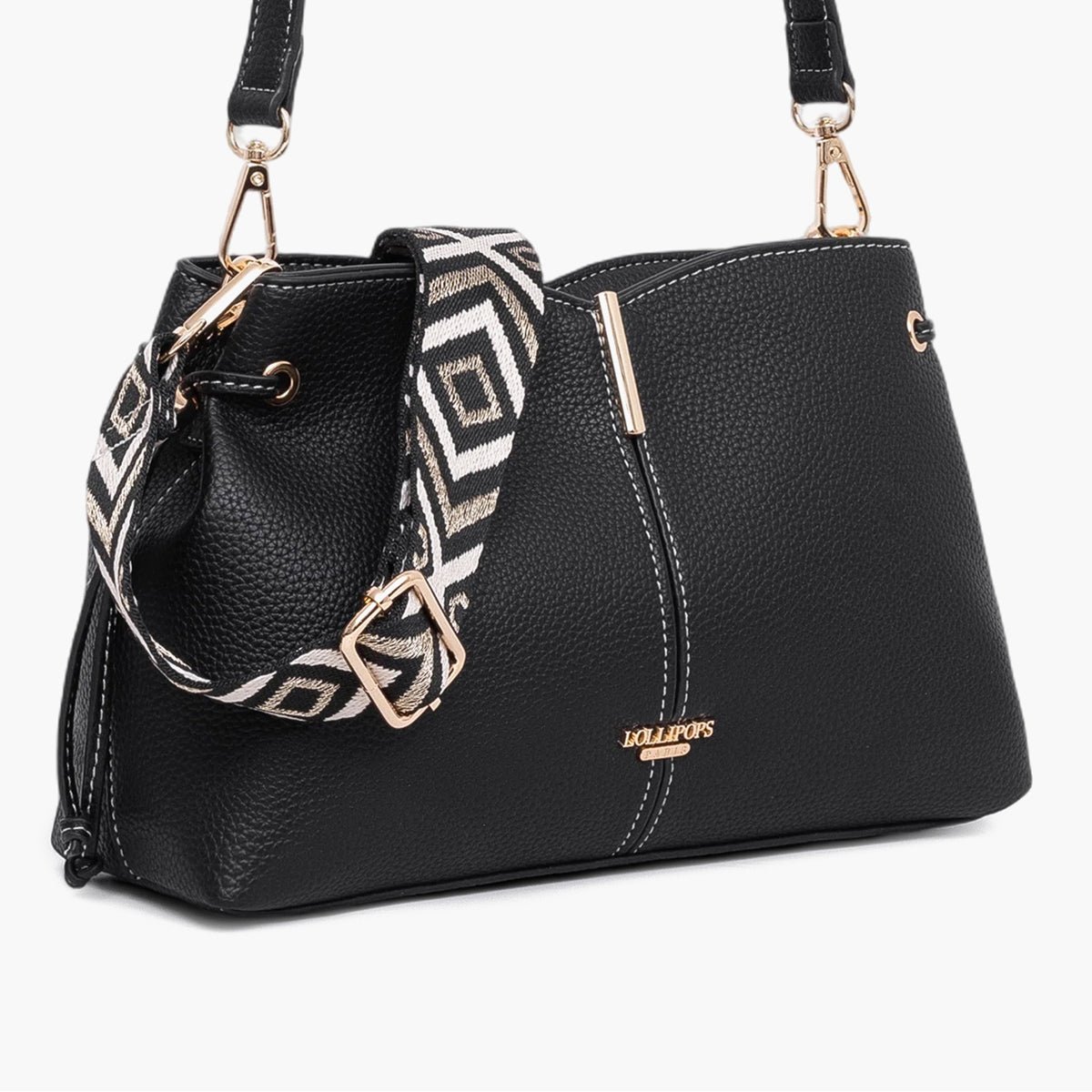 Sac multi poches Taloum M noir,doré, LOLLIPOPS