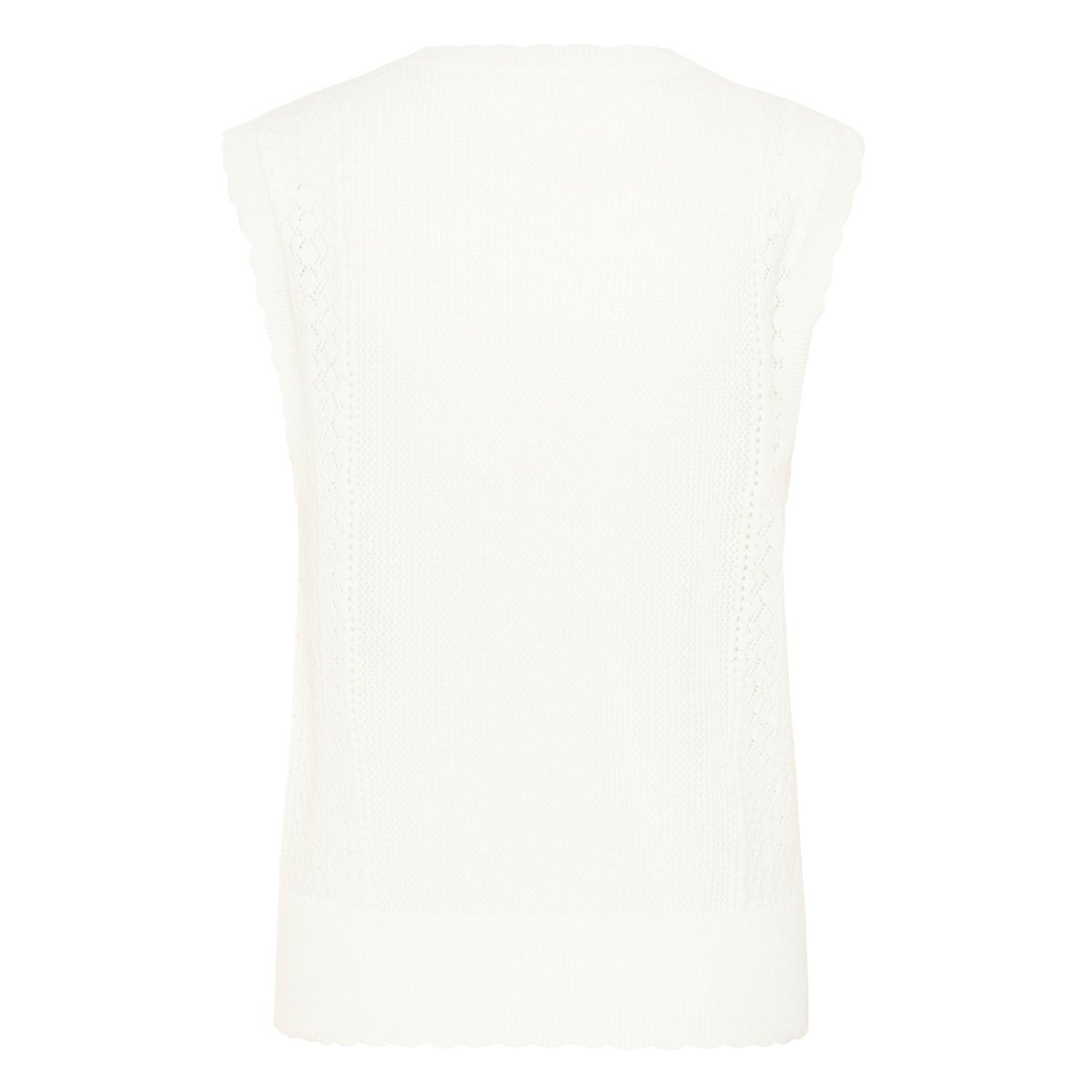 Manteau tricoté blanc snow white, CREAM