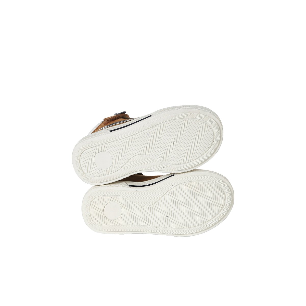 Chaussures enfant cuir montantes zippées et lacées marron, VERTBAUDET