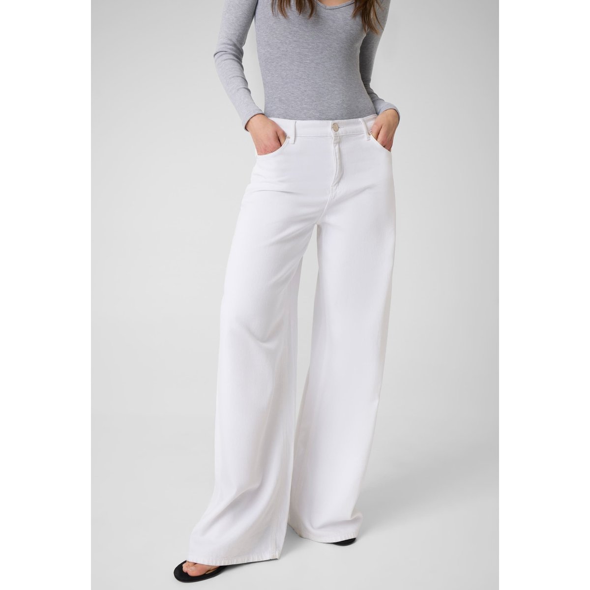 Pantalon Wide-Leg blanc, GUESS