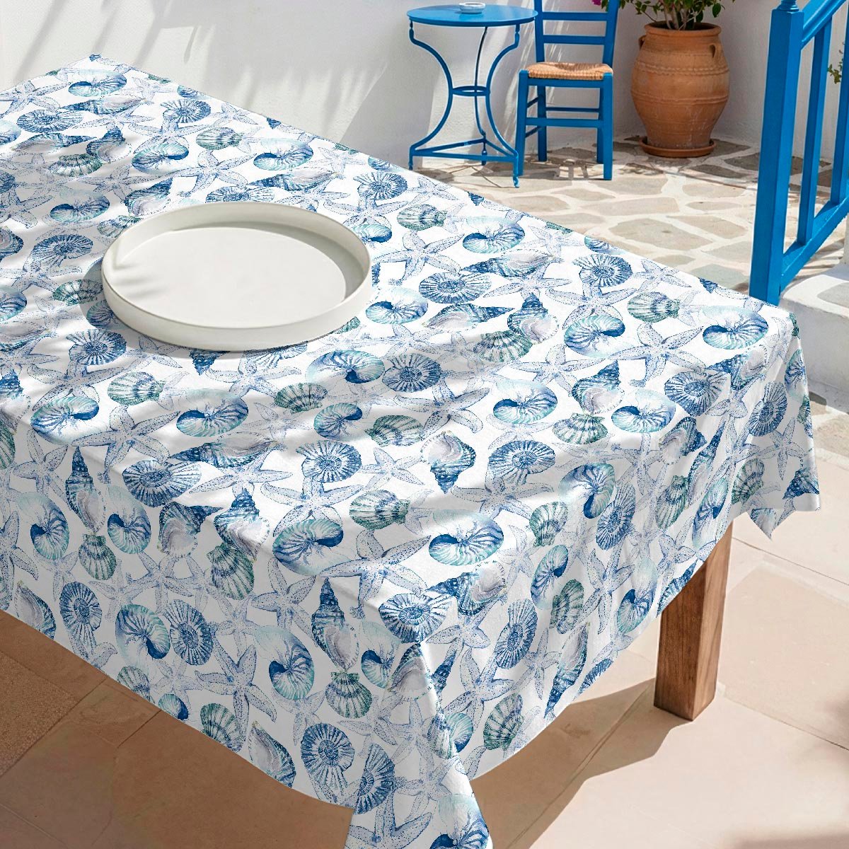 Nappe anti-taches Shell - coton 100% - multicolore, NAF NAF HOME