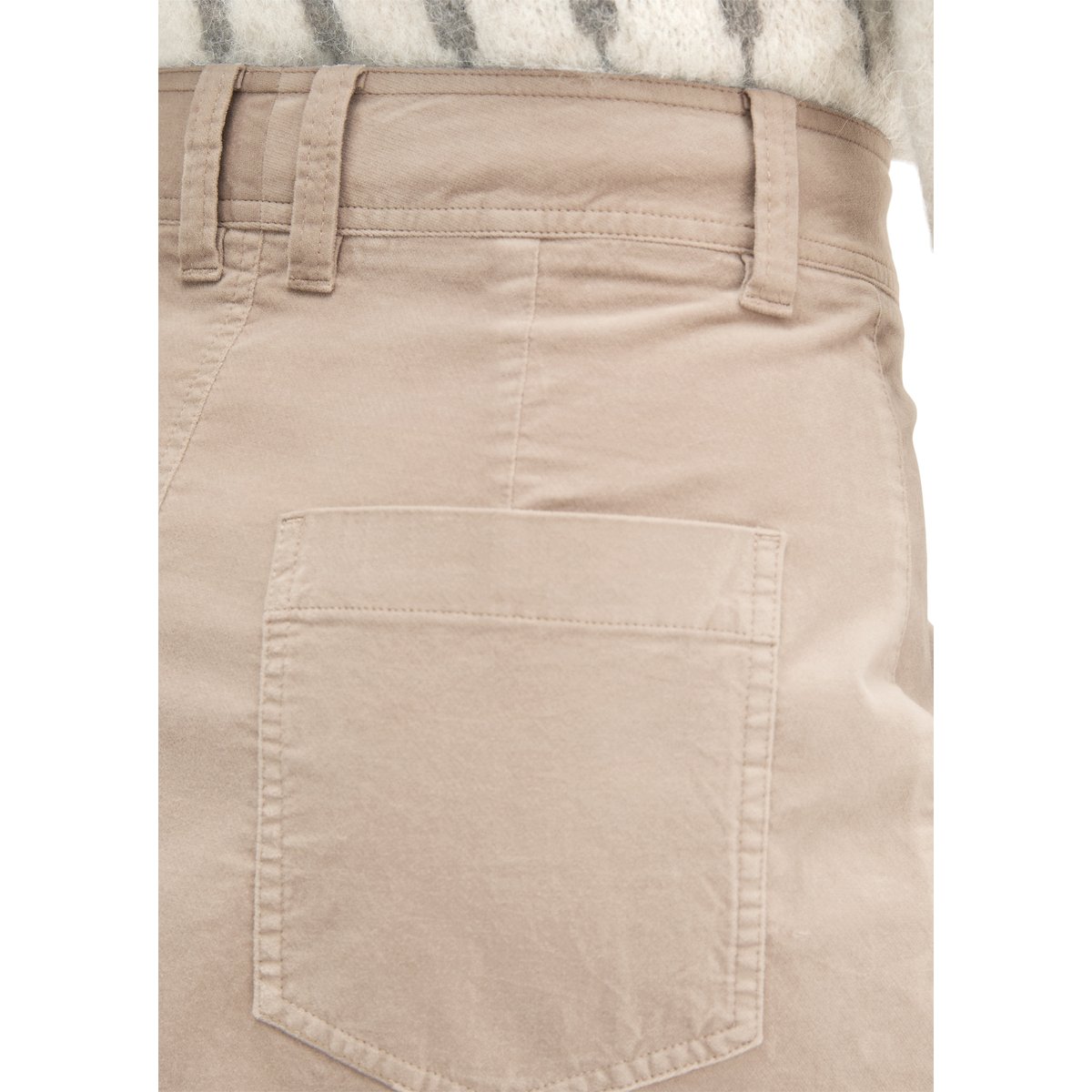 Mini-jupe en velours en coton bio extensible gris, MARC O'POLO