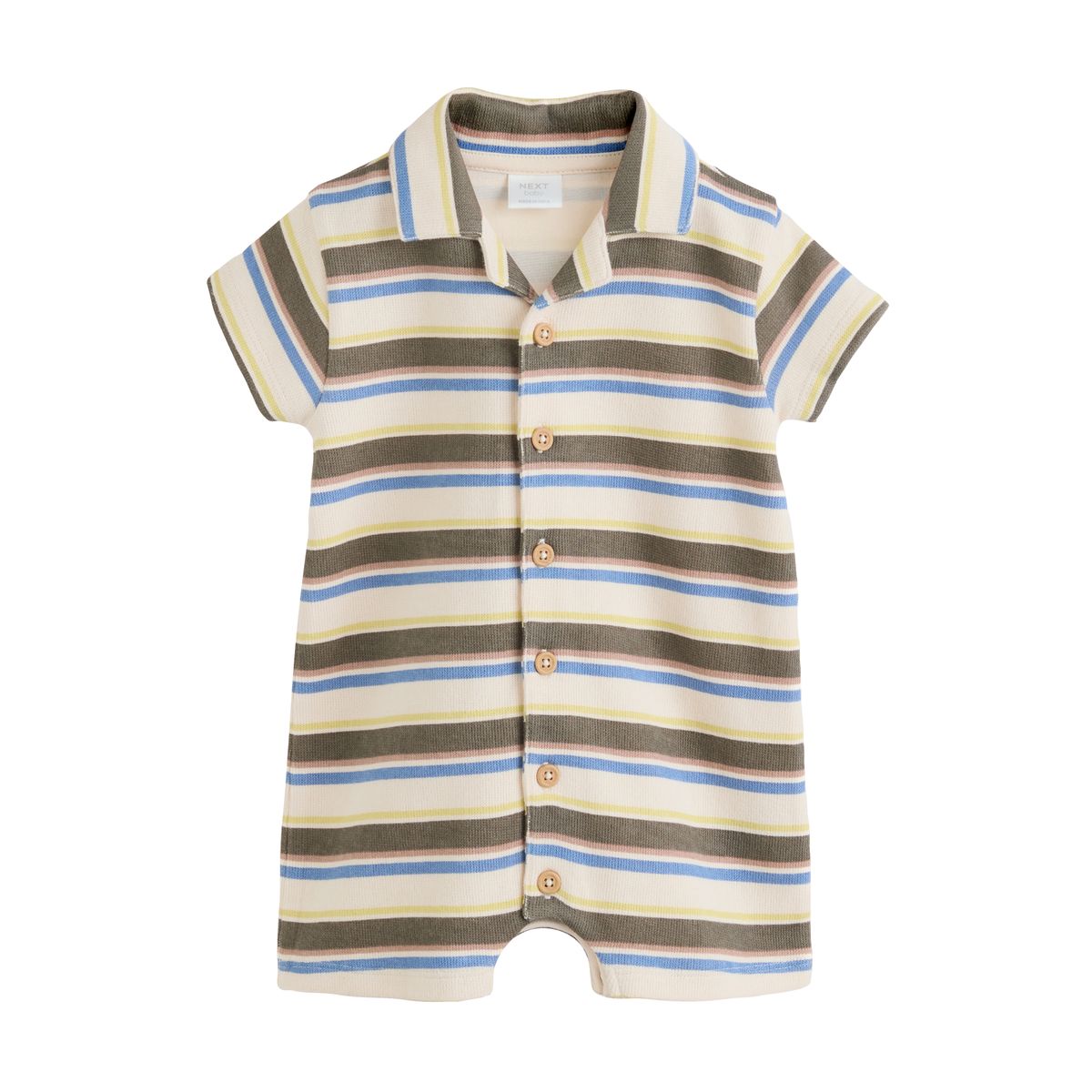 Barboteuse bébé habillée à col, lot de 2 vert multi, NEXT