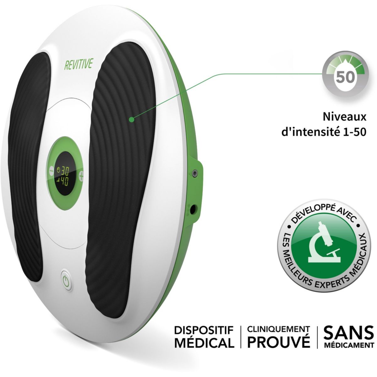 Stimulateur circulatoire Essential blanc/vert, REVITIVE