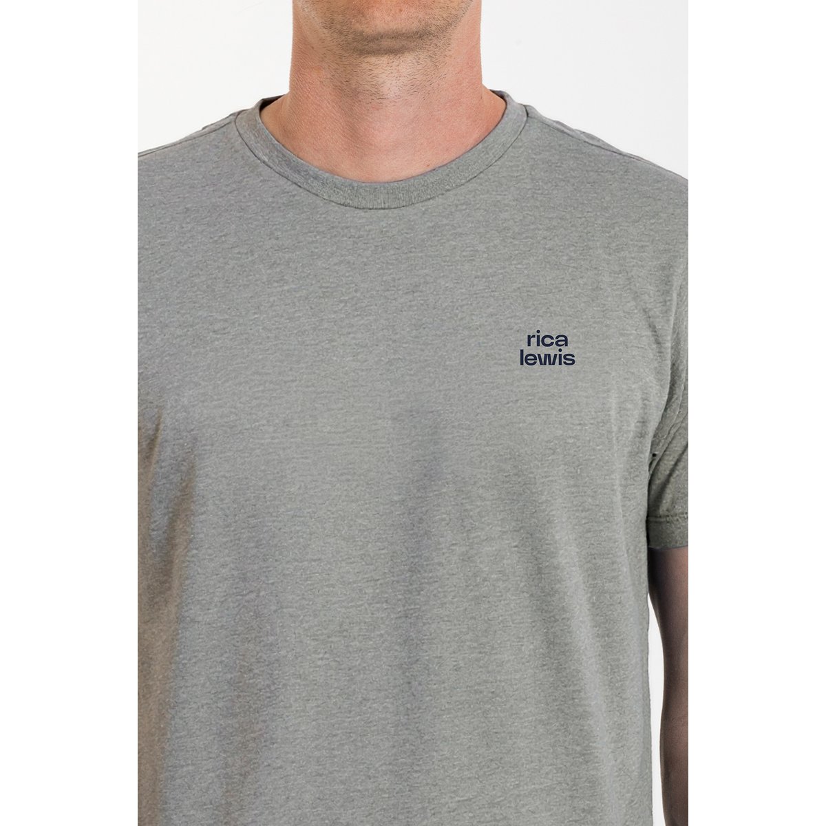 T-shirt Essentiel en coton SIGNAT6 gris, RICA LEWIS