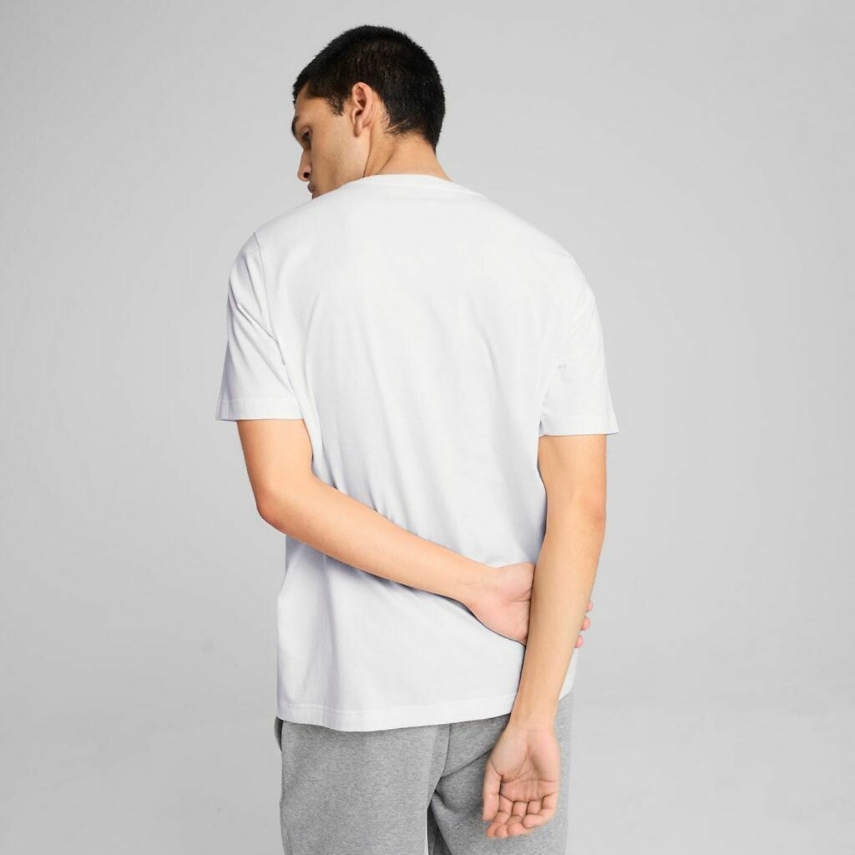 T-shirt manches courtes essentiel petit logo blanc, PUMA