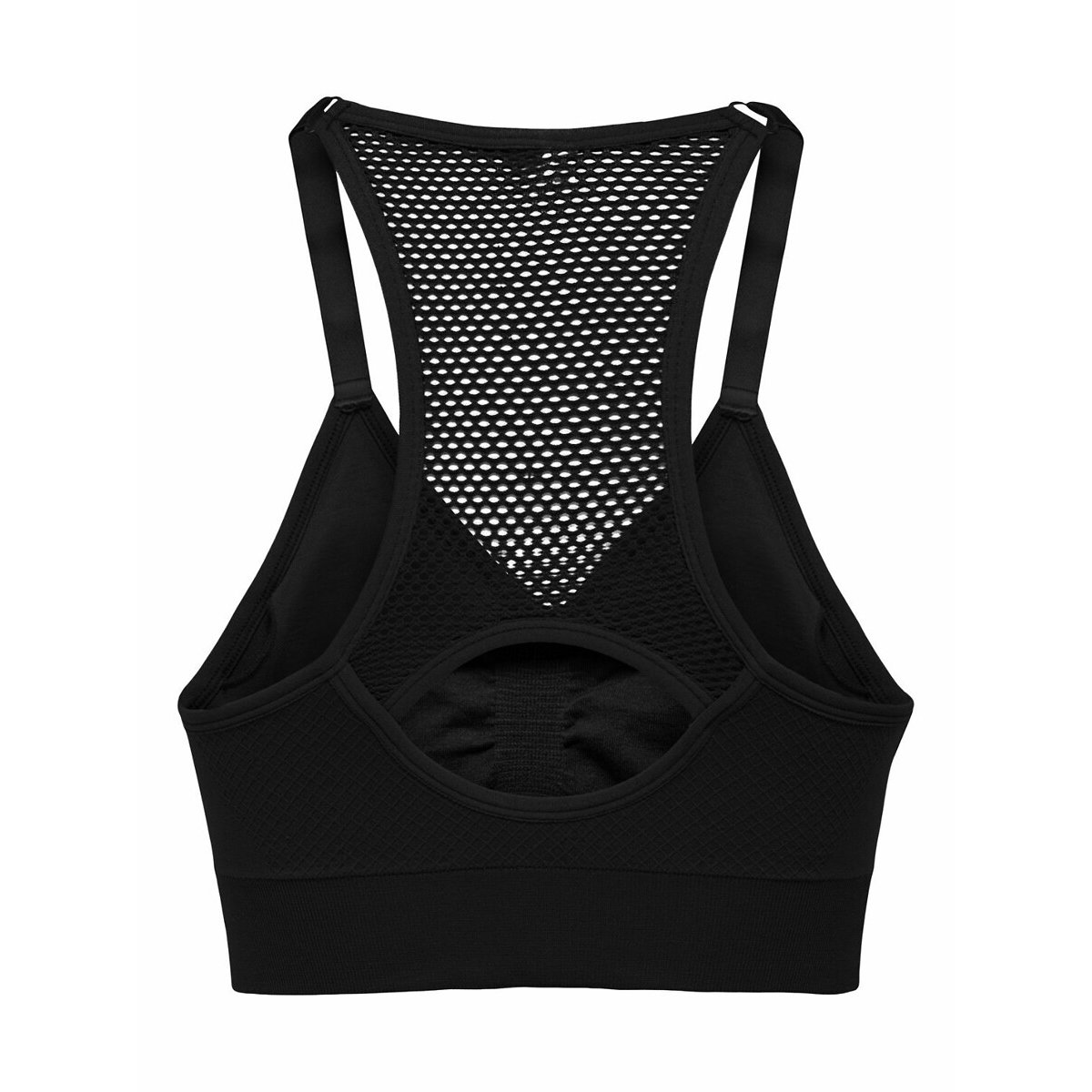 Nahtloses Sportbustier Sis schwarz, ONLY PLAY
