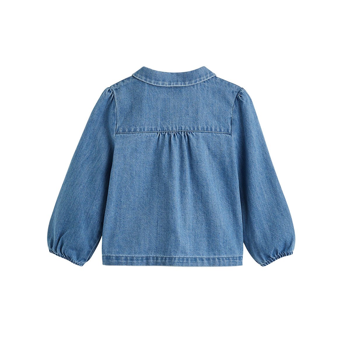 Blouse enfant en jean Cléo bleu, PETIT BEGUIN