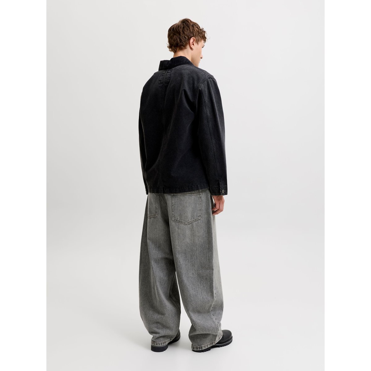 Jeans À Coupe Tonneau grey denim, JACK & JONES