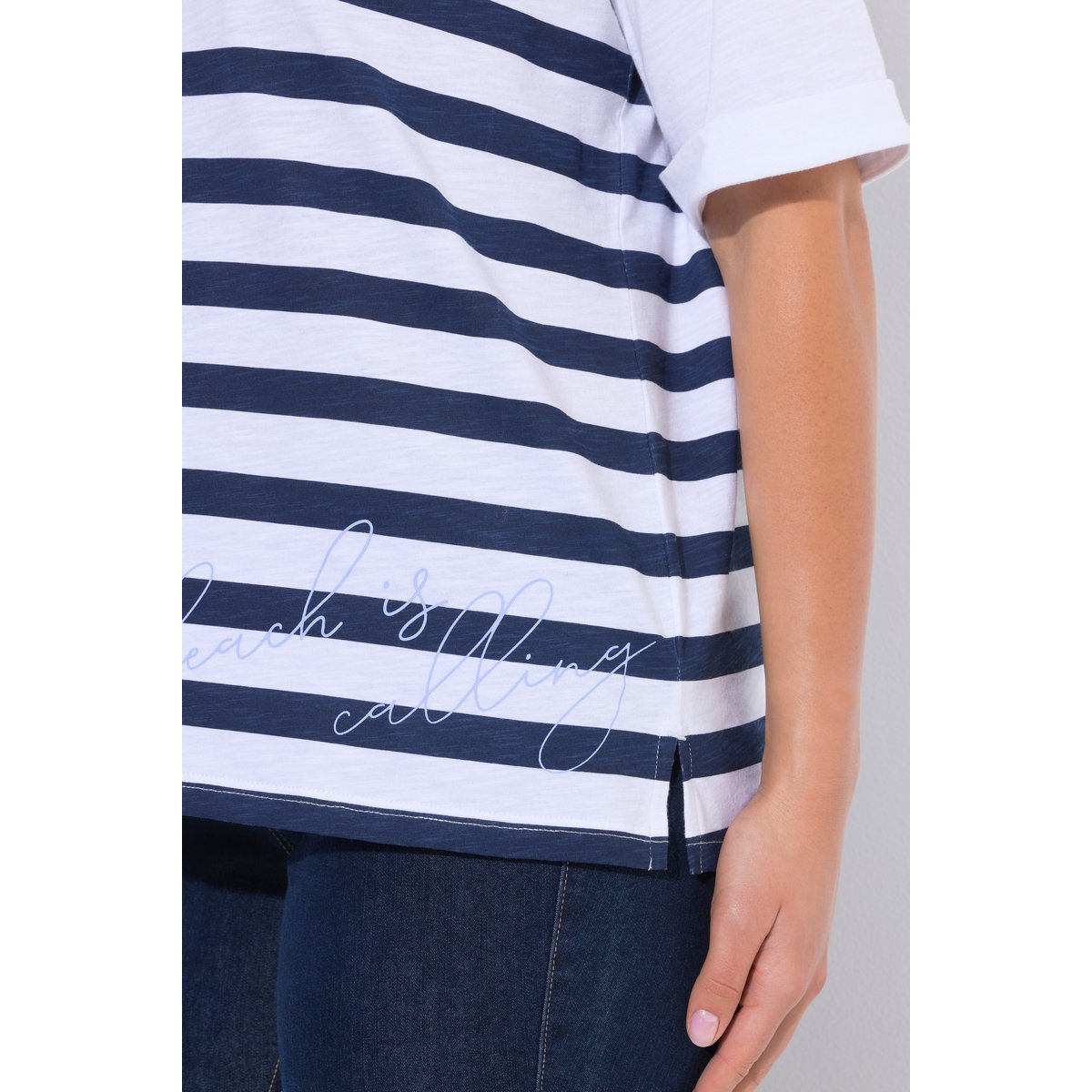 T-shirt oversize, message « Sun Kissed » blanc neige, ULLA POPKEN