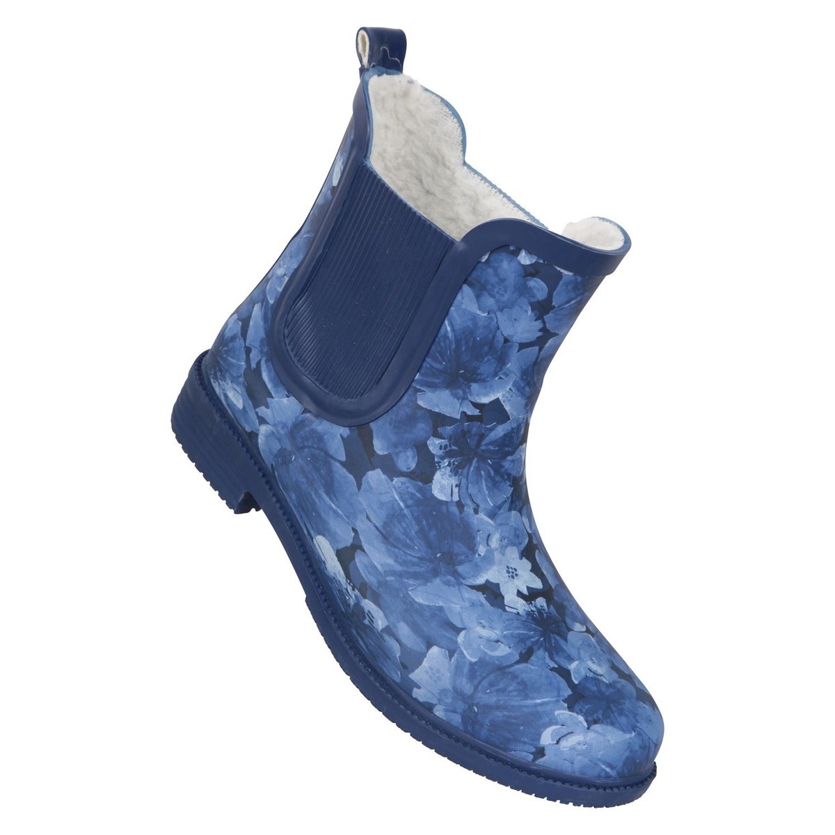 Bottes de pluie basses motif/style floral bleu marine, MOUNTAIN WAREHOUSE