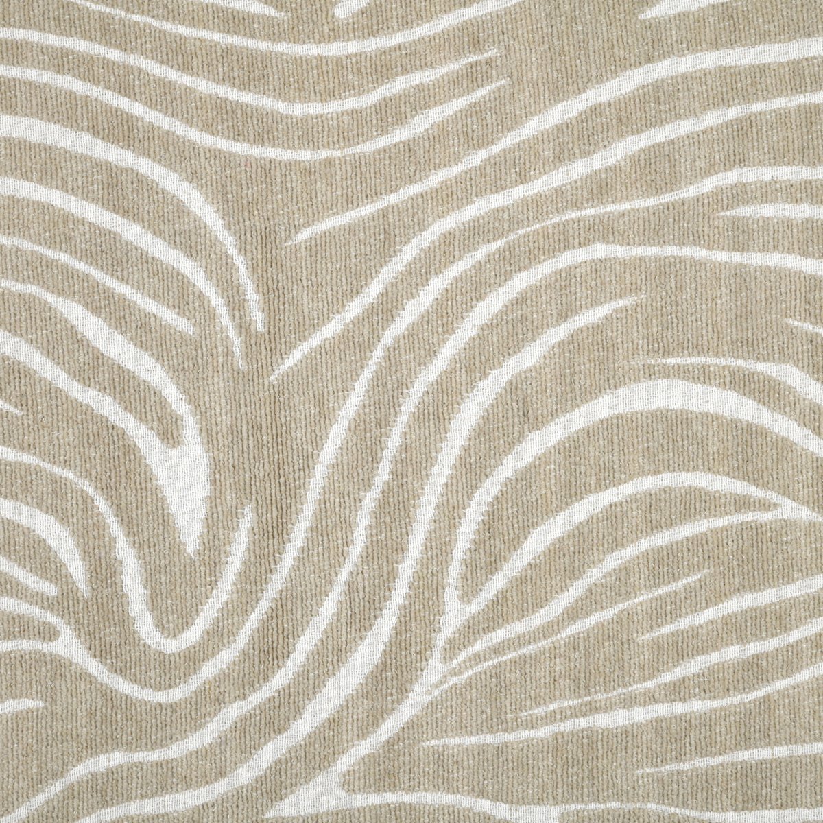 Plaid en polycoton à motif félin et franges naturel, LOVELY CASA