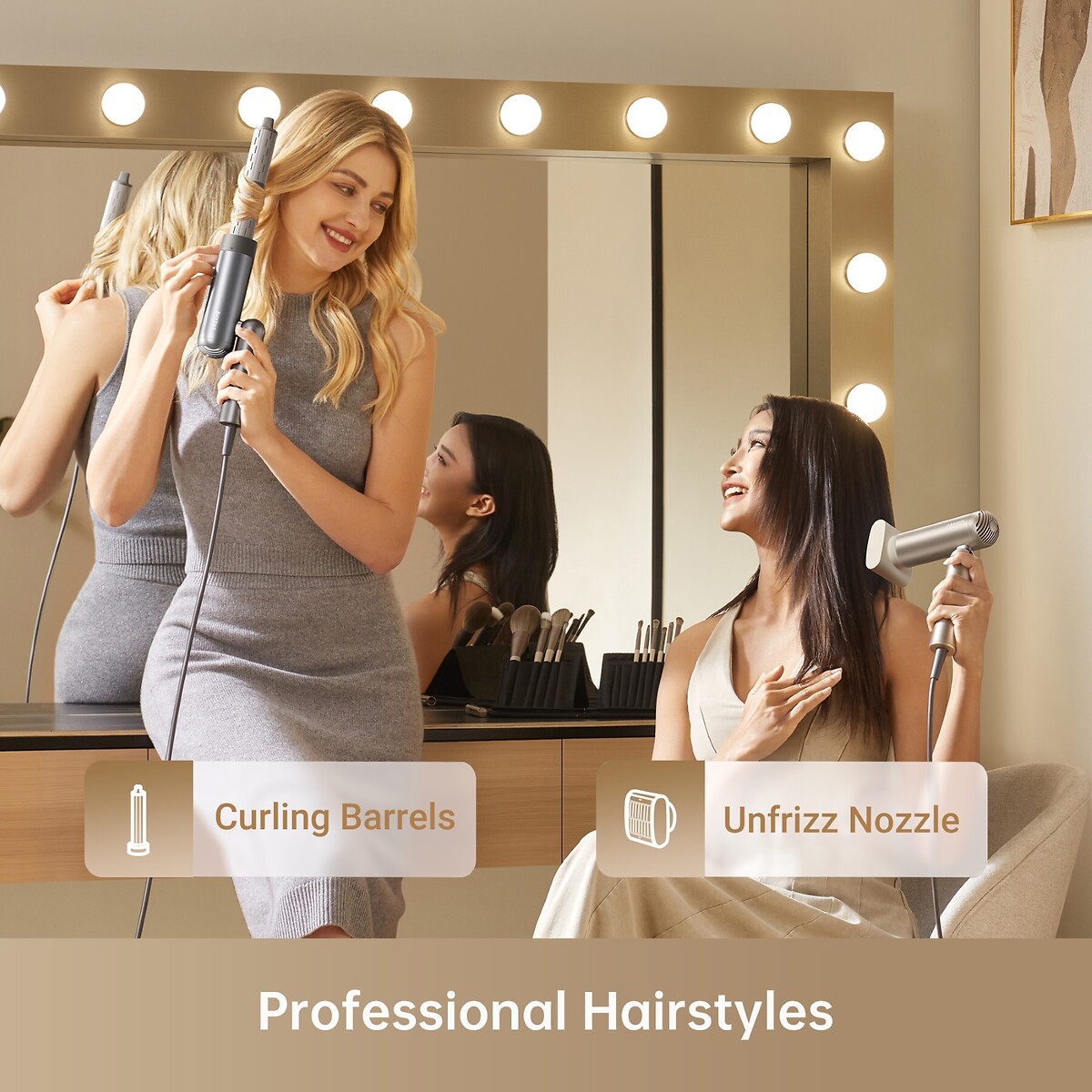 Pocket Neo Hair Dryer - AHD51 gold-coloured, DREAME
