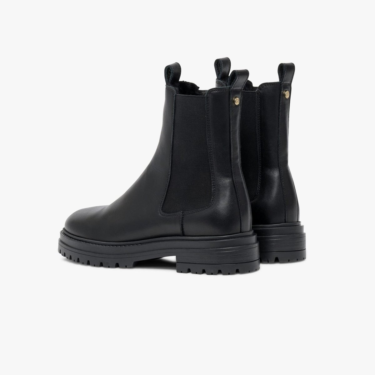 Boots À Talon en cuir CHARLIZE noir, BOCAGE