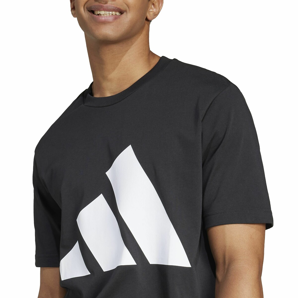 T-shirt grand logo Essentials noir, ADIDAS SPORTSWEAR