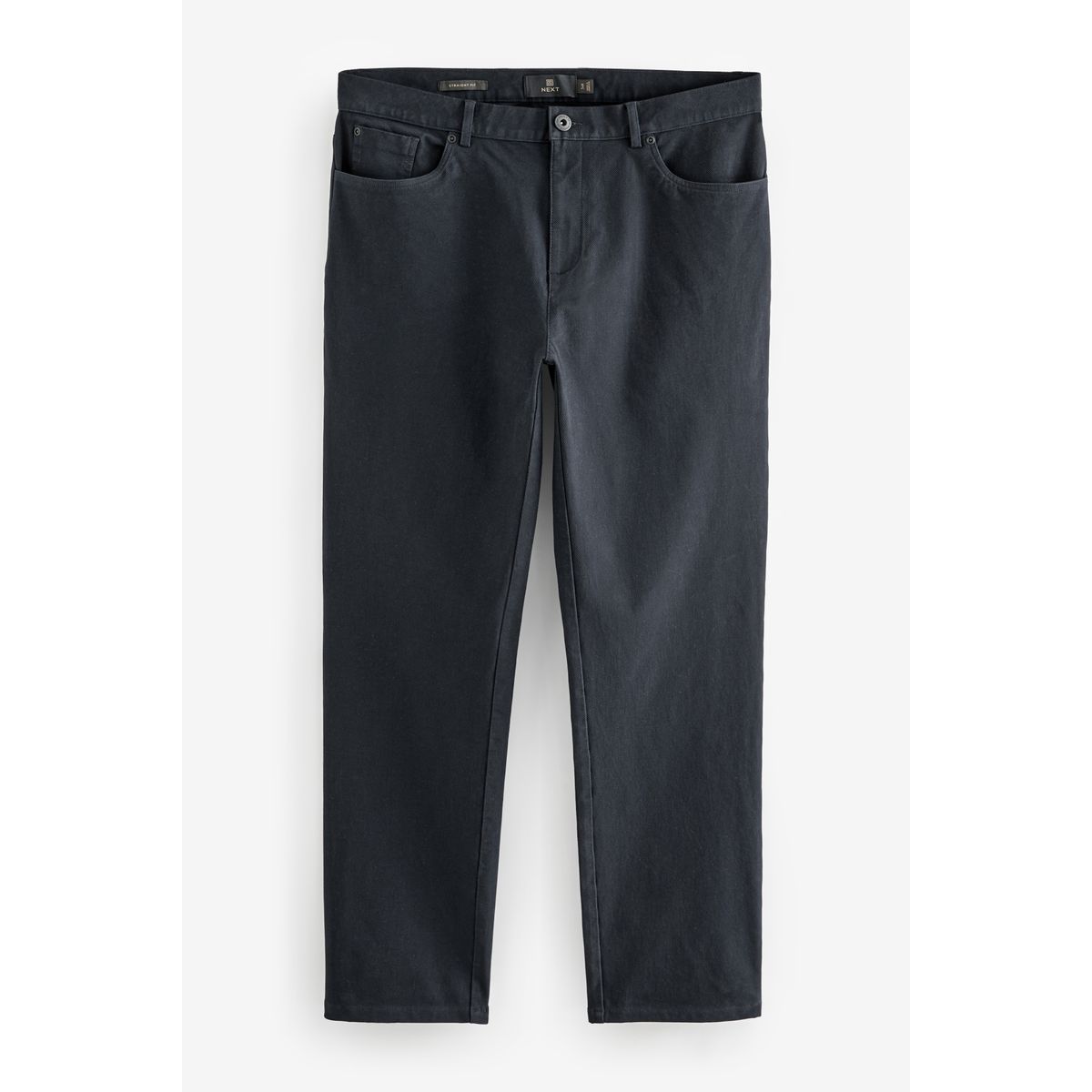 Pantalon chino droit stretch texturé élégant bleu marine, NEXT
