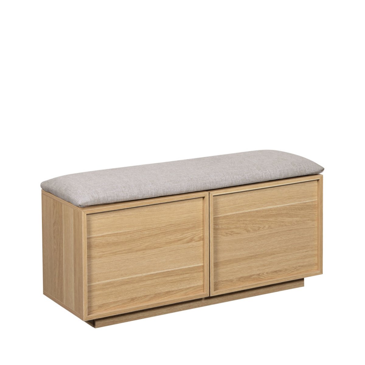 Banc d'entrée avec rangement à chaussures en bois L100cm- JOY bois clair, DRAWER