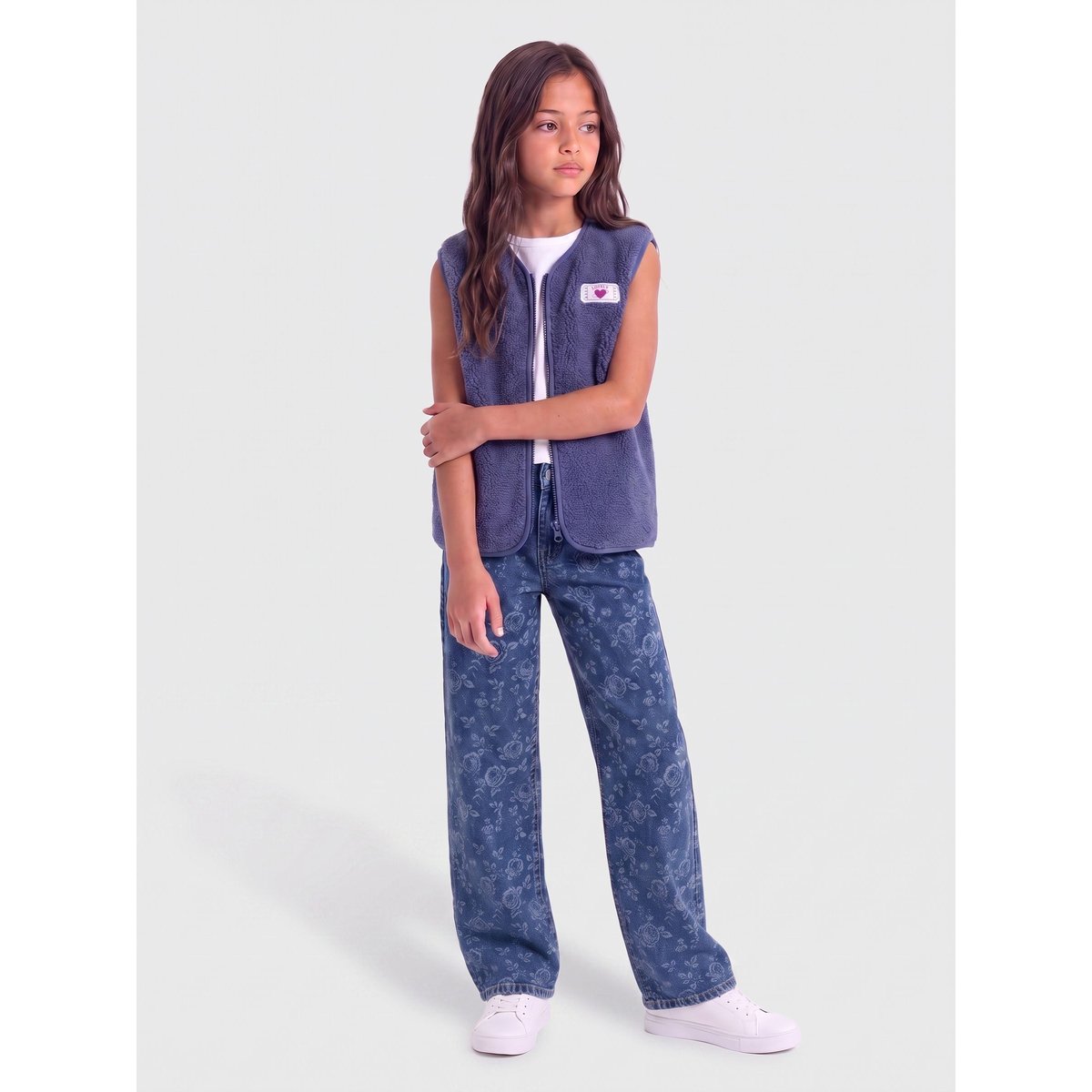 Gilet En Peluche bleue - blue indigo, KIDS ONLY