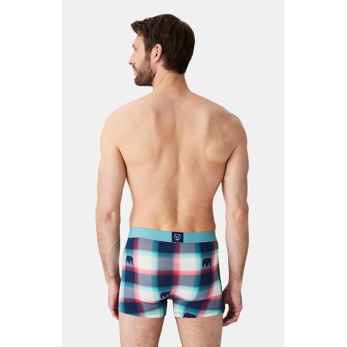 Boxer en coton imprimé Bear multicolore, ARTHUR