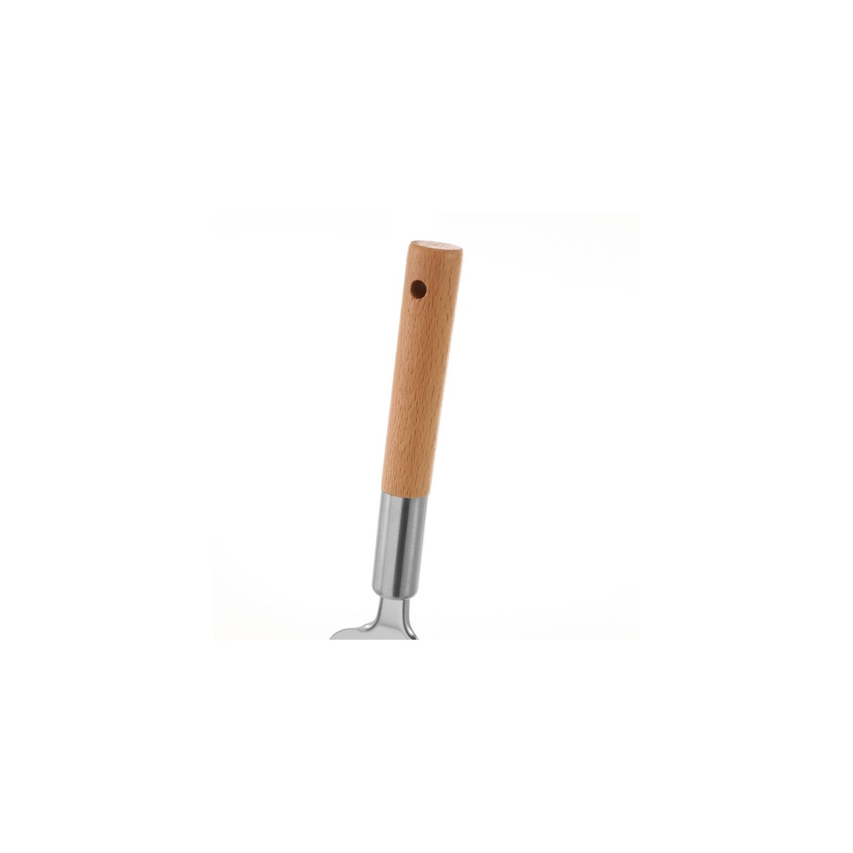 Spatule + roulette à pizza en bois hêtre et métal chromé bois, WADIGA