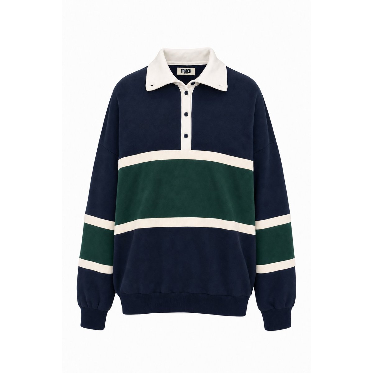Sweatshirt Exmoor en coton EXMOOR bleu marine, FRNCH