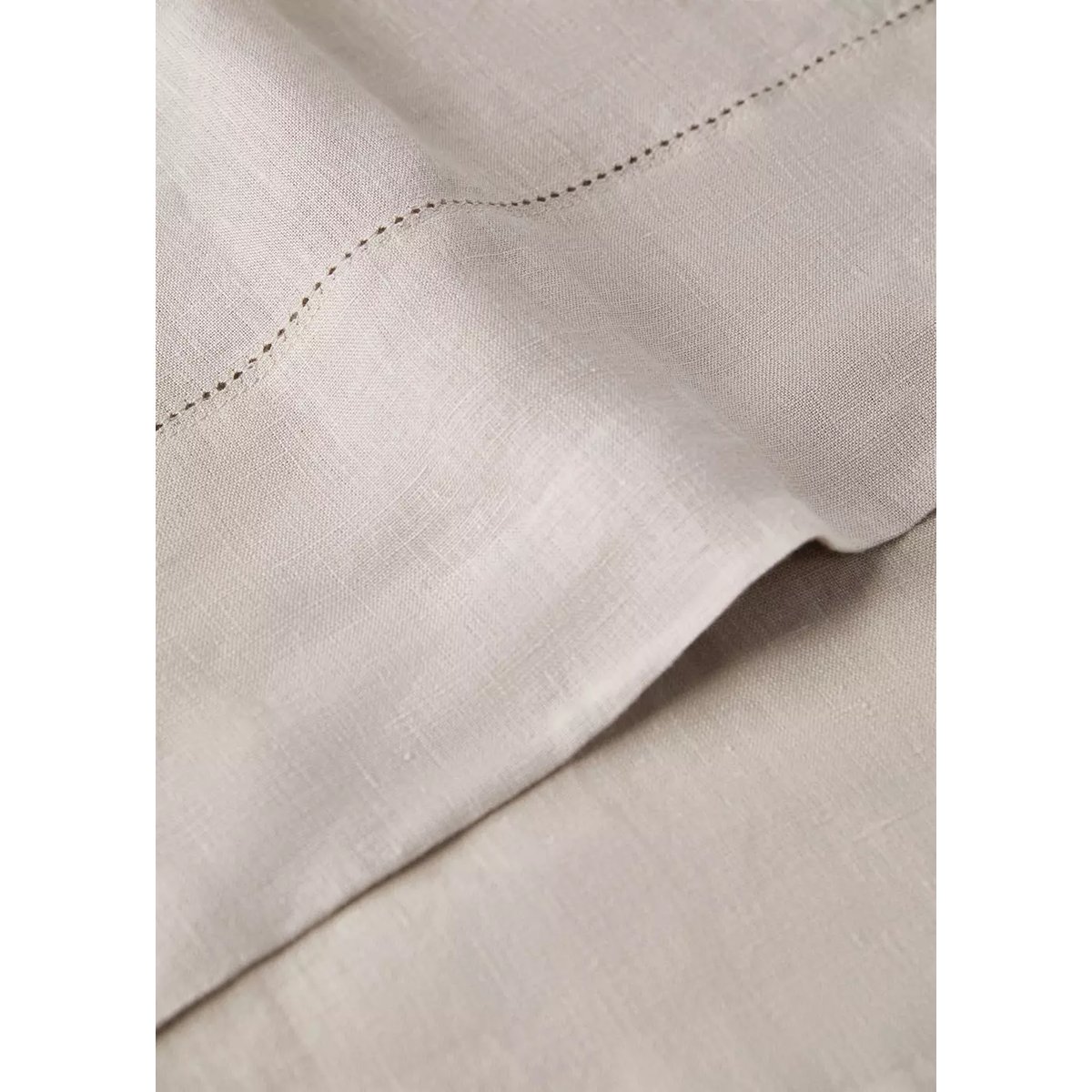 Drap plat enfant lin lavé lit 90 cm marron moyen, MANGO HOME