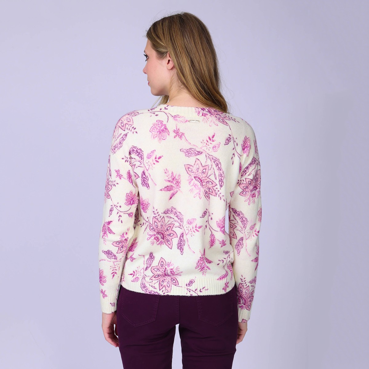 Pull Imprimé ecru, MISE AU GREEN