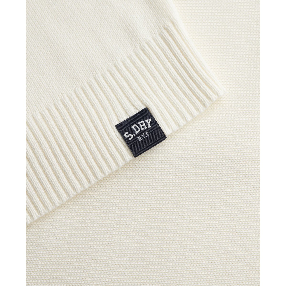Cardigan Athletic Essentials Coupe Décontractée blanc cassé, SUPERDRY