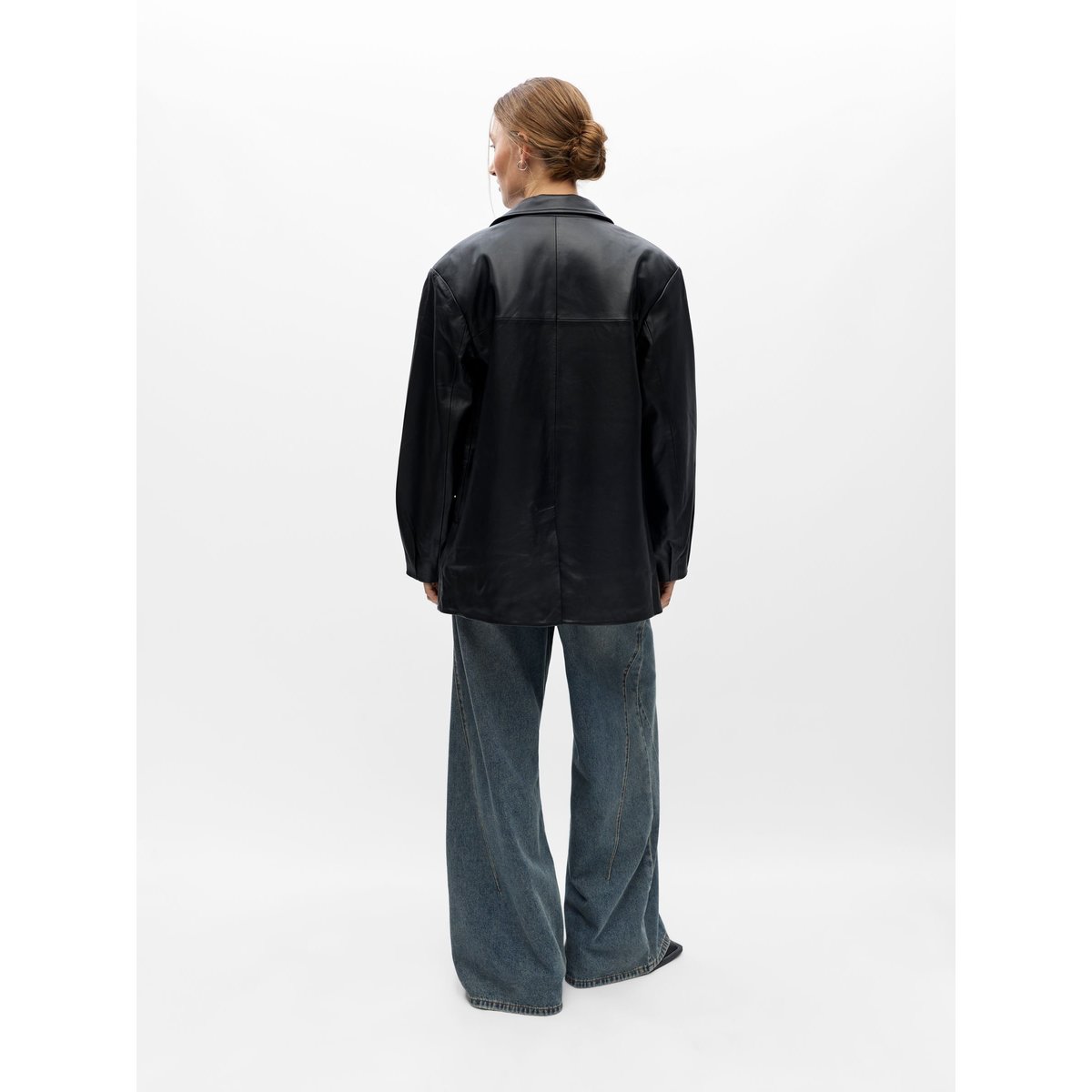 Veste En Cuir noir - black1, OBJECT