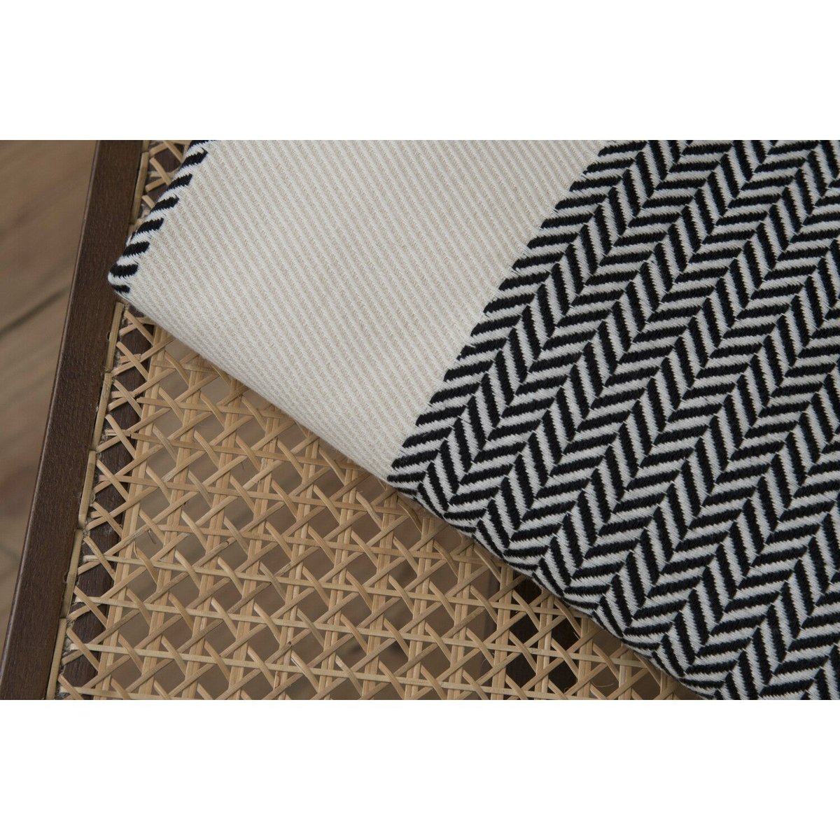 Plaid coton LIV noir, FEBRONIE
