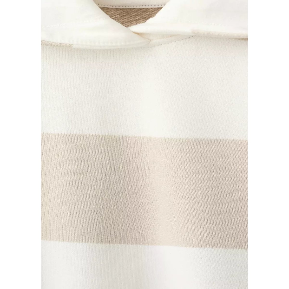 Sweat 100 % coton rayures blanc, MANGO BABY