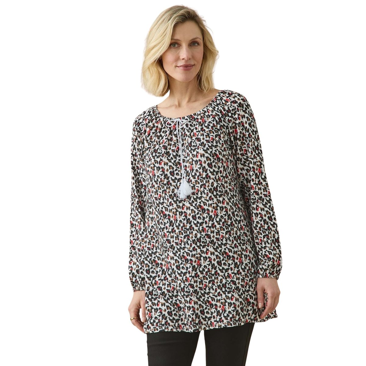 Tee-shirt tunique fantaisie imprimé serpent, DAXON