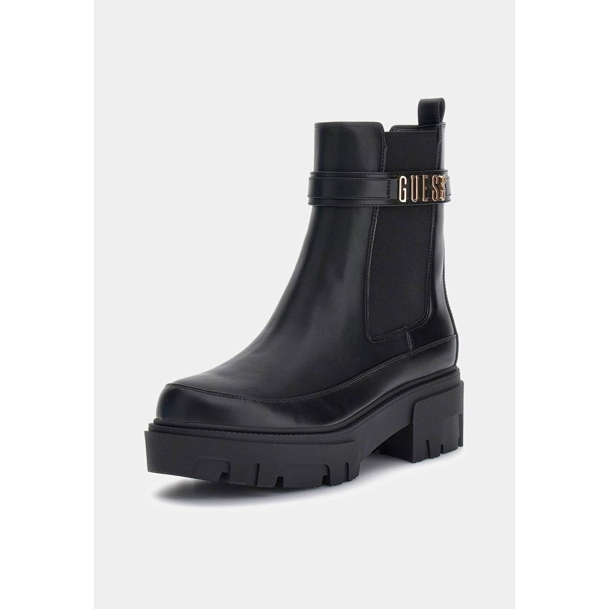Bottine Yelma Lettrage Logo noir, GUESS