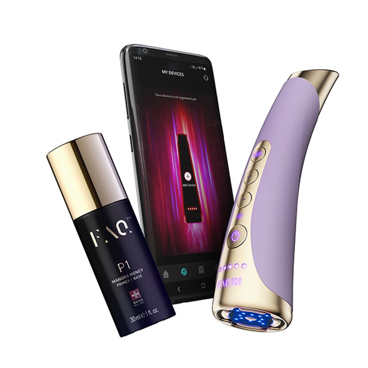 Appareil Anti-Âge Visage RF & LED Rouge FAQ 101 couleur unique, FOREO