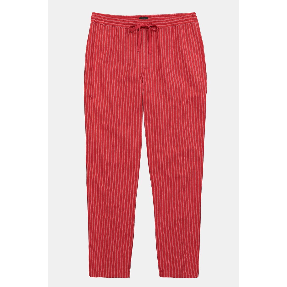 Pantalon de pyjama en flanelle rayée rouge velours, JP1880