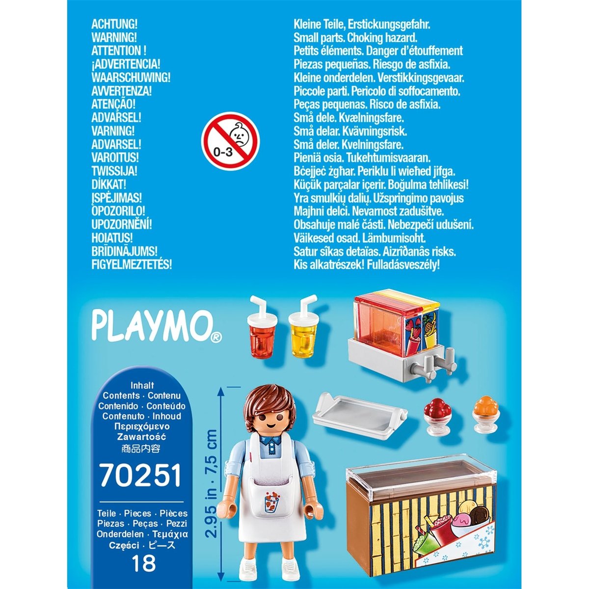 Vendeur de sorbets multicolore, PLAYMOBIL