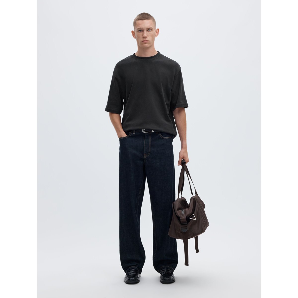 T-Shirt noir - black, SELECTED