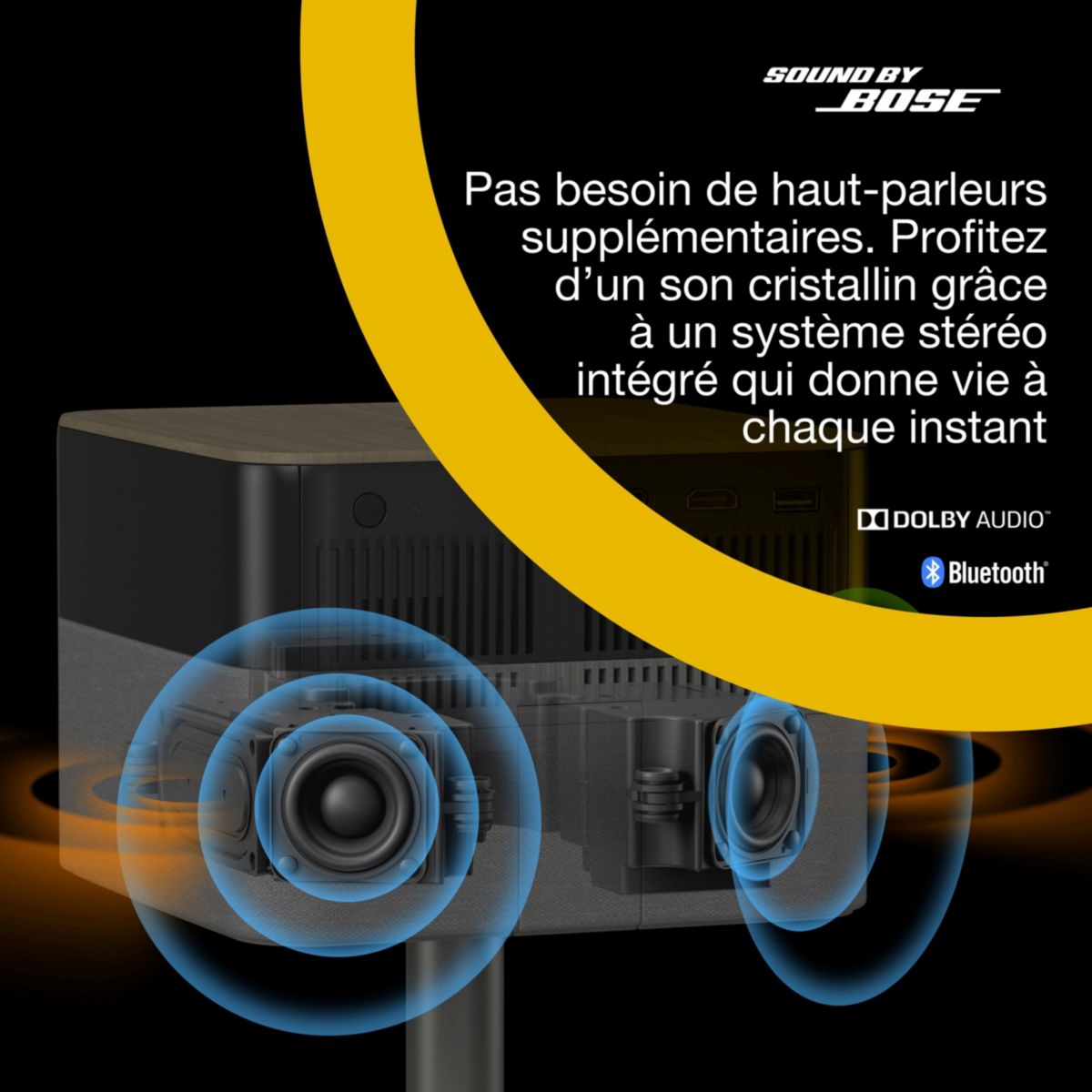 Vidéoprojecteur portable EF-72 2025 PRO son signé Bose gris, EPSON