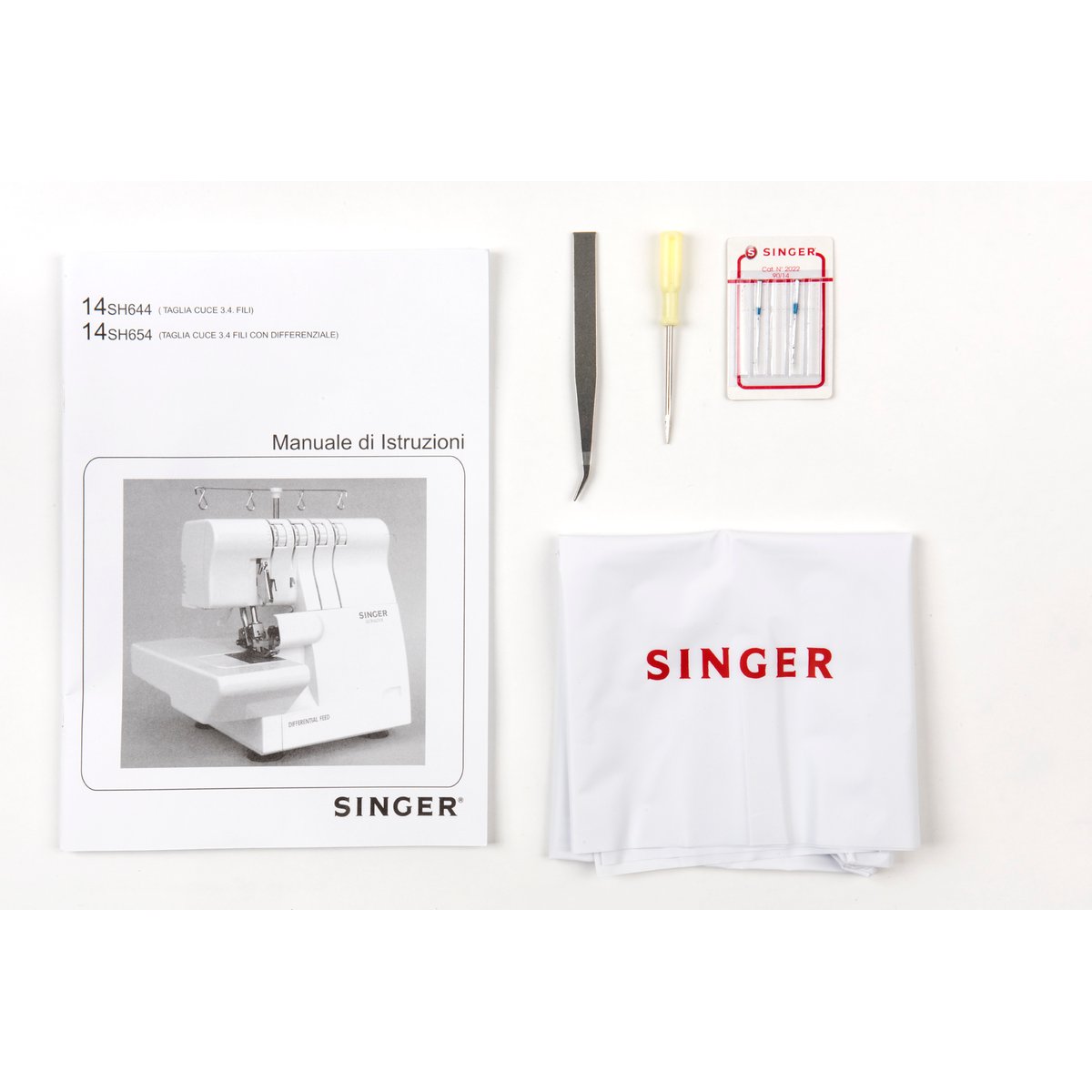 Surjeteuse 14SH654 blanc, SINGER
