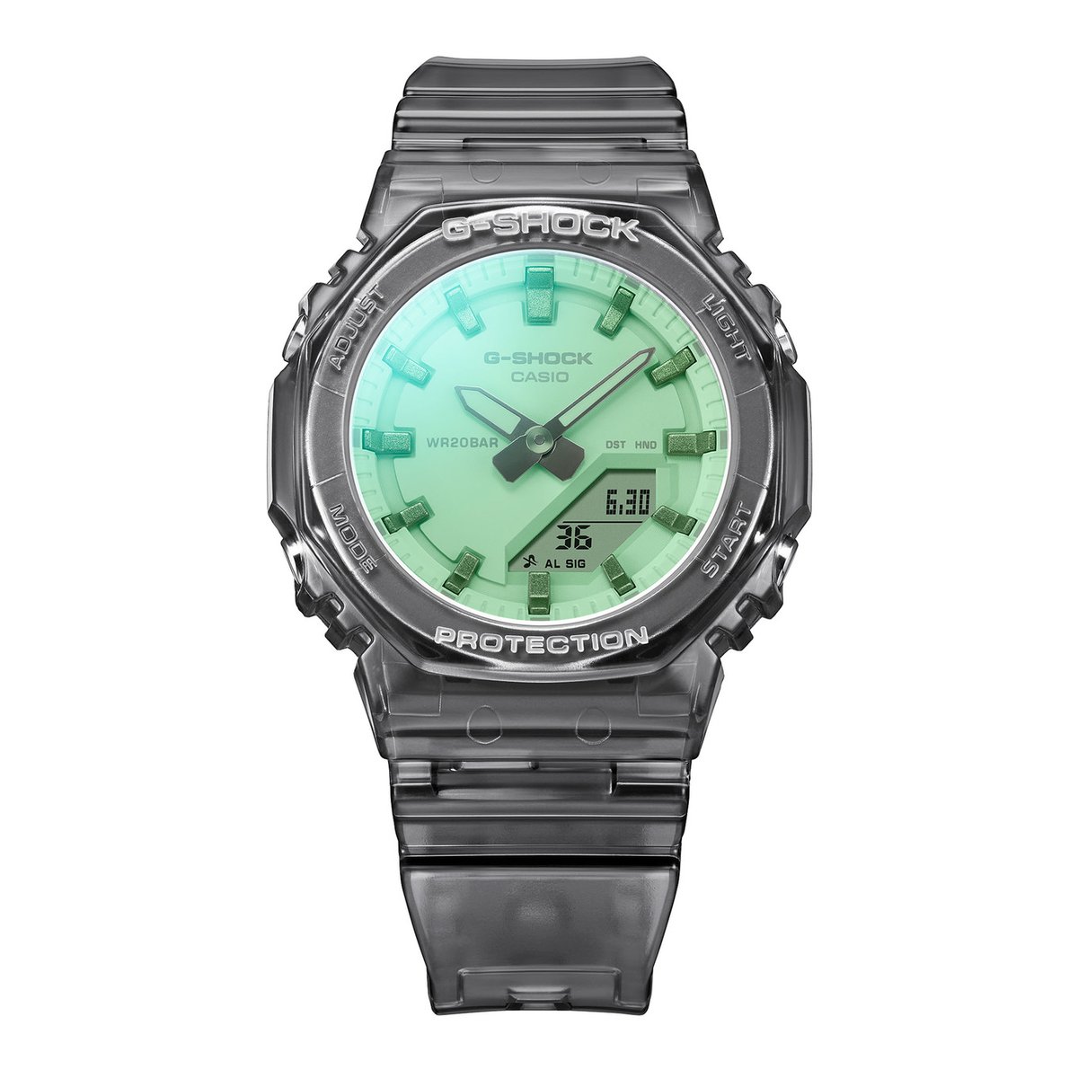 Montre Analogique Digital CASIO G-SHOCK gris vert menthe gris, G-SHOCK